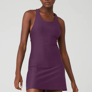 Airlift Fly Dress - Dark Plum