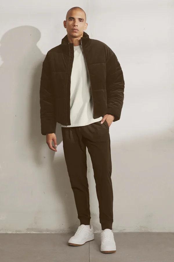 Corduroy Stage Puffer - Espresso