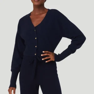 Cashmere Jet Set Cardigan - Navy