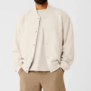 Renown Varsity Jacket - Bone