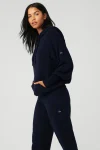 Cashmere Jet Set Hoodie - Navy