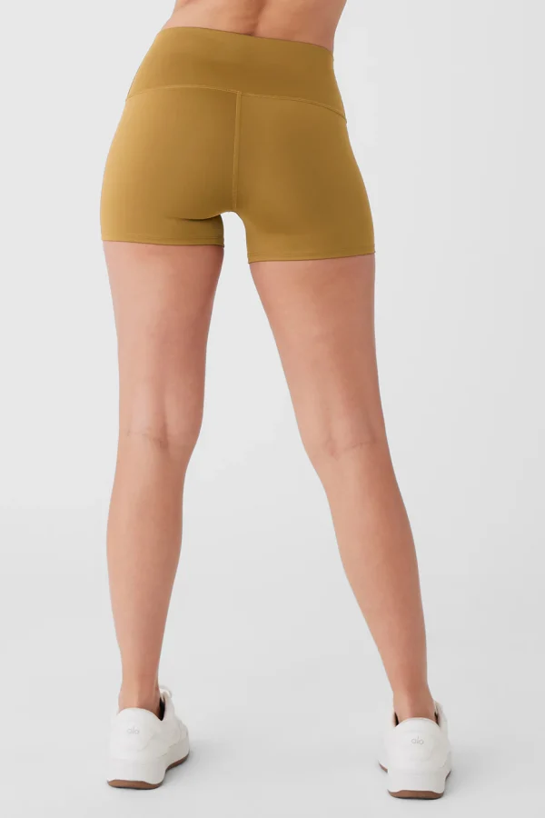 3 High-Waist Airlift Short - Golden Olive Branch