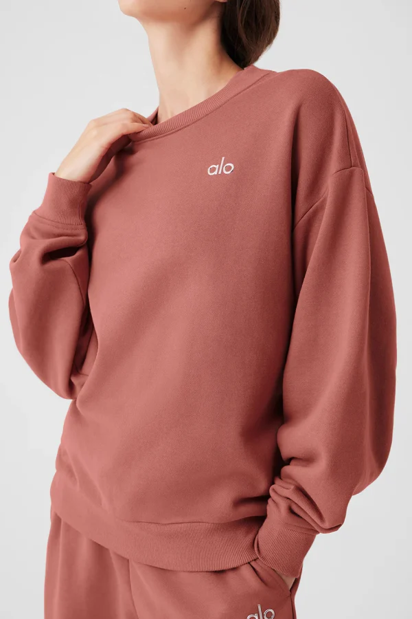 Accolade Crew Neck Pullover - Soft Terracotta