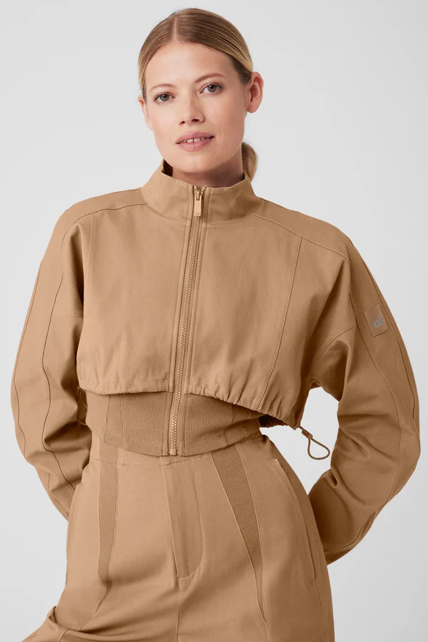 On Point Moto Jacket - Toasted Almond