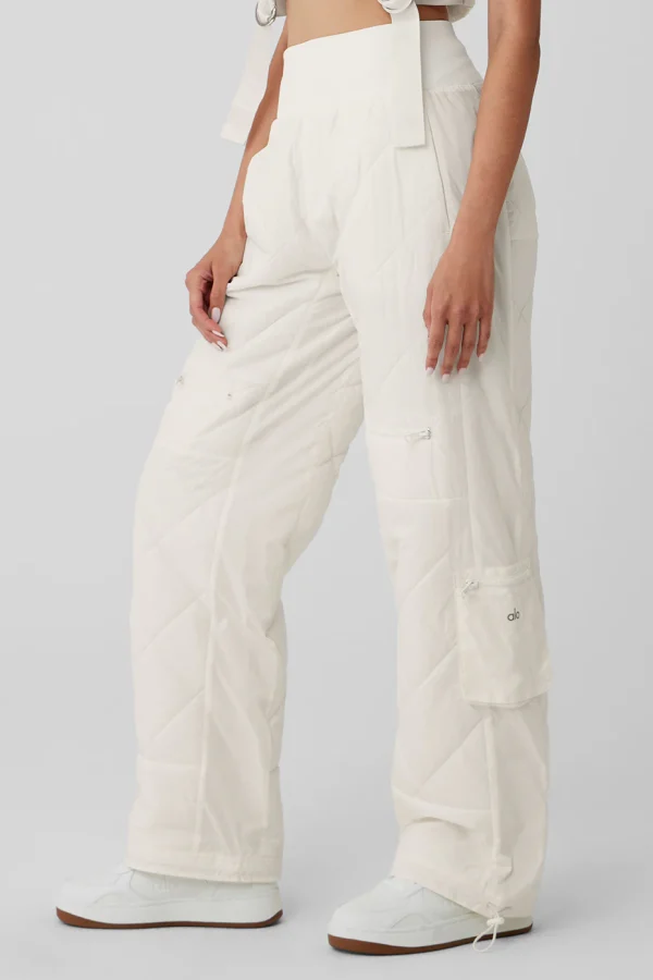 High-Waist Snowrider Puffer Pant - Ivory