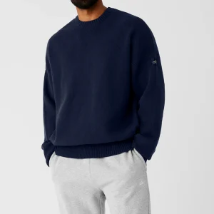 Scholar Crew Neck Sweater - Navy