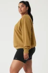 Accolade Crew Neck Pullover - Golden Olive Branch