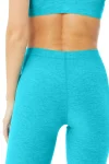 High-Waist Alosoft Flow Legging - Bright Aqua Heather