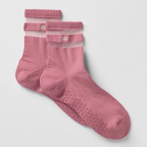 Women's Pulse Grip Sock – Pink Wild Rose