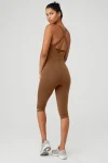 Airbrush Physique Onesie - Cinnamon Brown