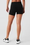 5 Airbrush High-Waist Biker Short - Black