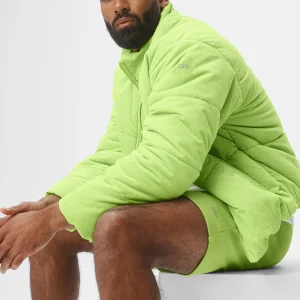 Corduroy Stage Puffer - Celery