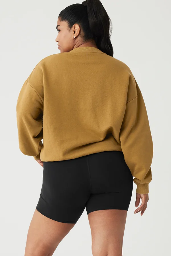 Accolade Crew Neck Pullover - Golden Olive Branch