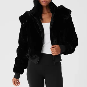 Faux Fur Foxy Jacket - Black