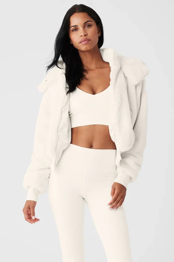 Faux Fur Foxy Jacket - Ivory