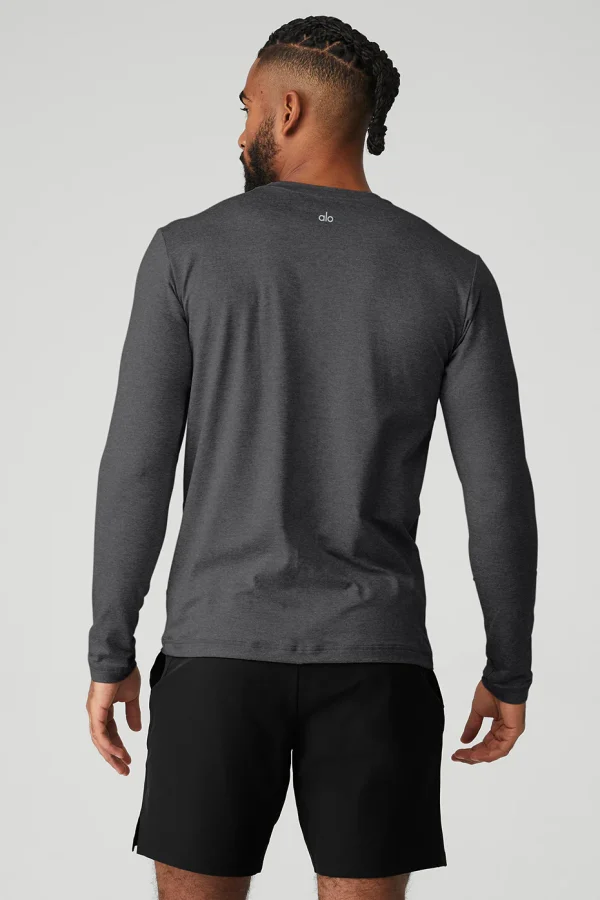 Conquer Reform Crewneck Long Sleeve - Dark Heather Grey