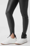 Foil Airlift High-Waist Elongated Legging - Black Foil