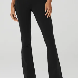 Airbrush High-Waist 7/8 Bootcut Legging - Black