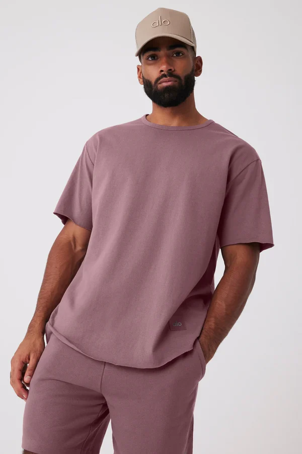 Society Crewneck Tee - Woodrose