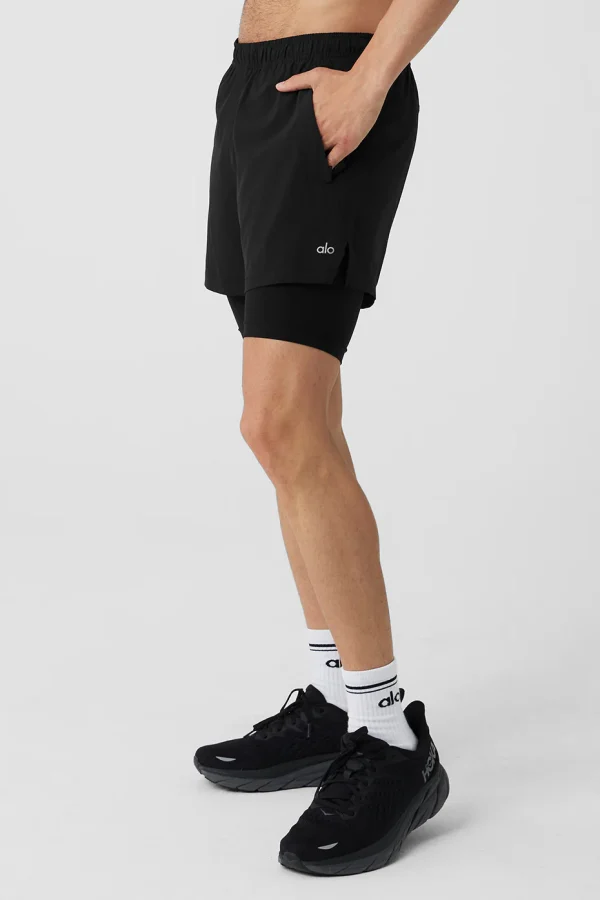 5 Revival 2-In-1 Short - Black/Black