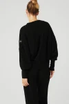 Cashmere Jet Set Crew - Black