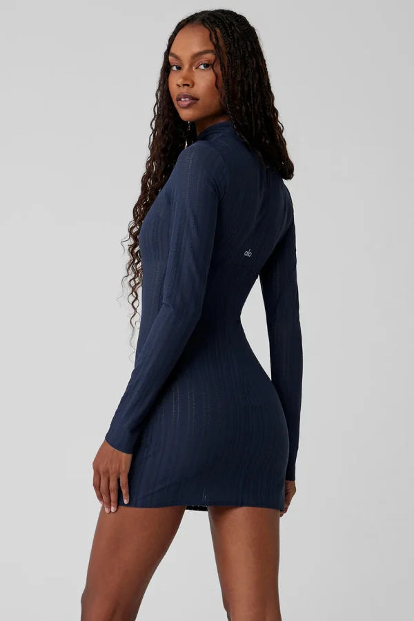 Euphoria Long Sleeve Dress - Navy