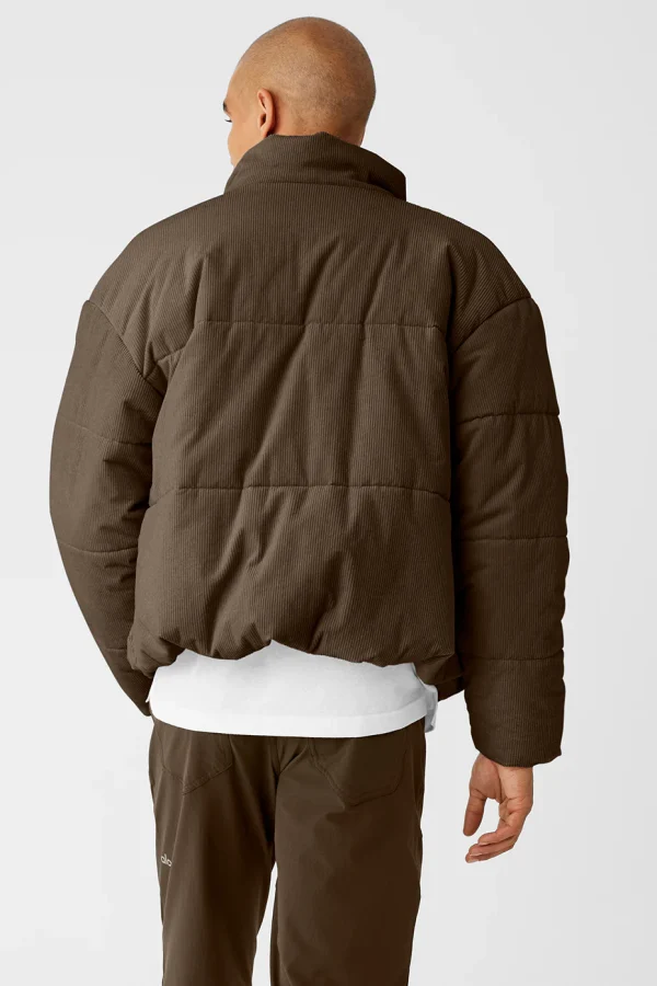Corduroy Stage Puffer - Espresso