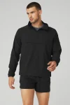Ripstop 1/4 Zip On-Set Jacket - Black