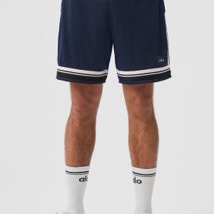 7″ Key Mesh Basketball Short – Navy