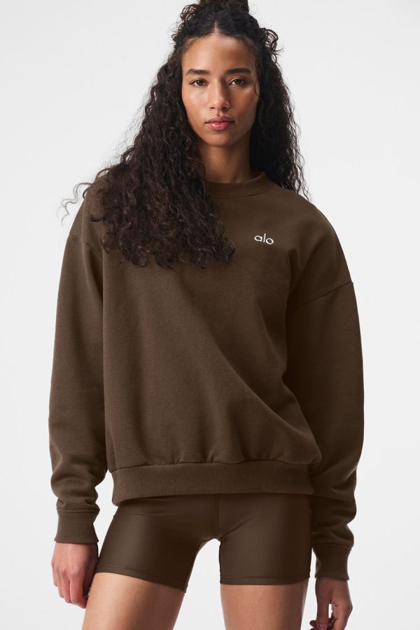 Accolade Crew Neck Pullover – Espresso