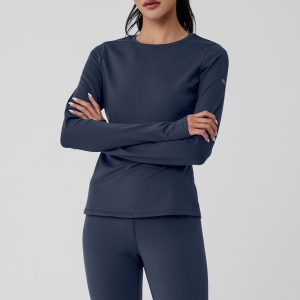 Airbrush Winter Warm Nocturne Long Sleeve ?C Navy