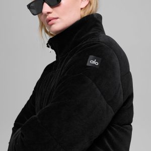 Micro Corduroy Dreamy Puffer ?C Black