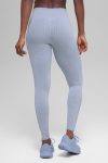 Seamless High-Waist Two Tone Rib Legging ?C Winter Frost Heather