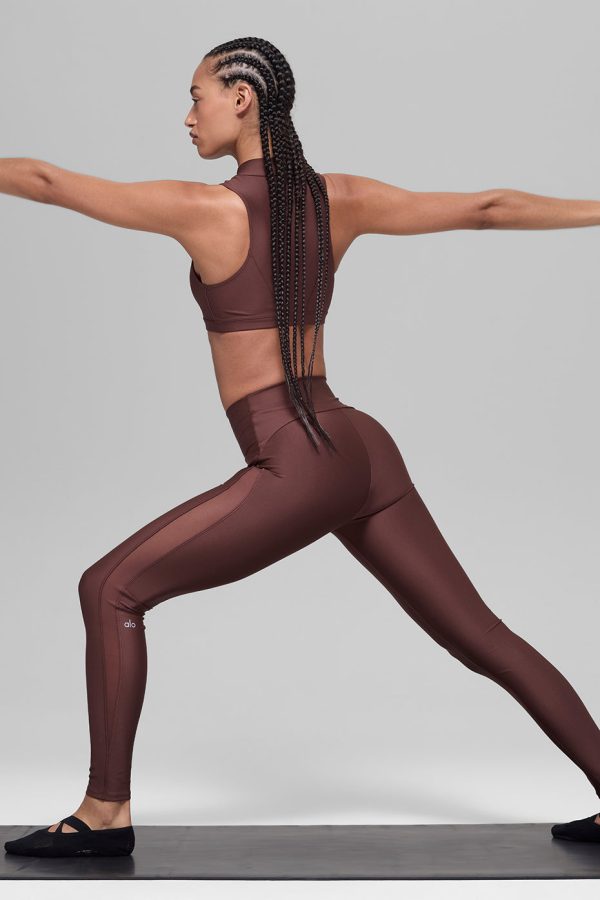 Airlift High-Waist Mesh Infatuation Legging – Brownstone