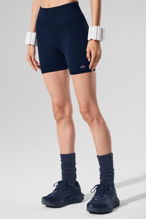 5″ Seamless Ribbed Favorite Short – Navy