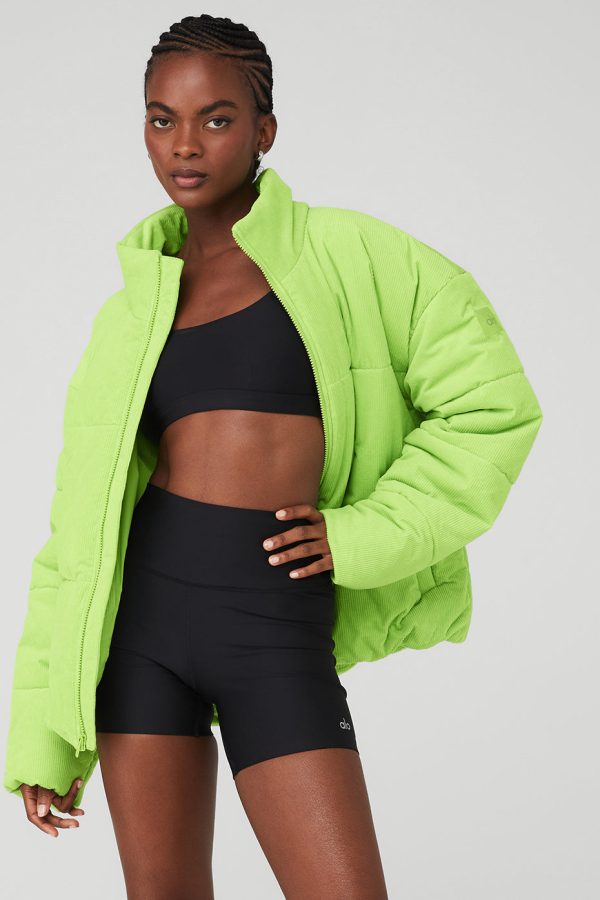 Corduroy Stage Puffer ?C Celery
