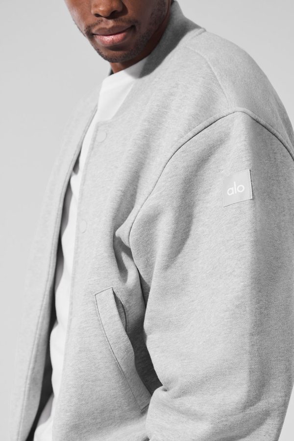 Renown Varsity Jacket ?C Athletic Heather Grey