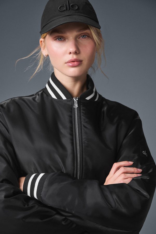 Afterglow Varsity Jacket ?C Black
