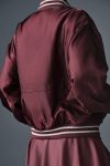 Afterglow Varsity Jacket ?C Burgundy Truffle