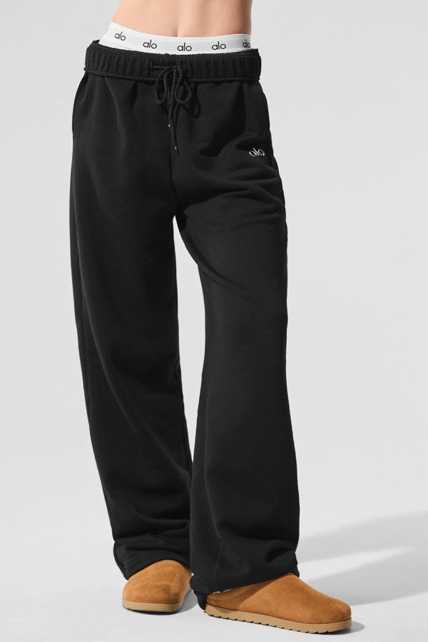 Accolade Straight Leg Sweatpant ?C Black