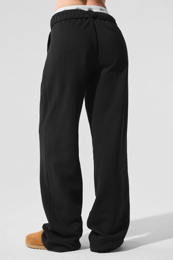 Accolade Straight Leg Sweatpant ?C Black