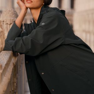 Rain Or Shine Long Coat ?C Charcoal Green