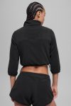 Polar Fleece Retreat Cropped Jacket ?C Black