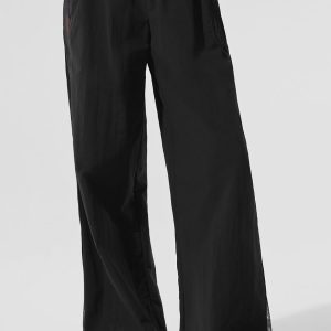 High-Waist Origin Wide Leg Track Pant ?C Black