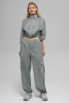 Sheer Game Time Wide Leg Jogger ?C Lunar Grey