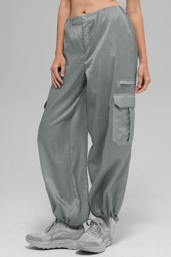 Sheer Game Time Wide Leg Jogger ?C Lunar Grey