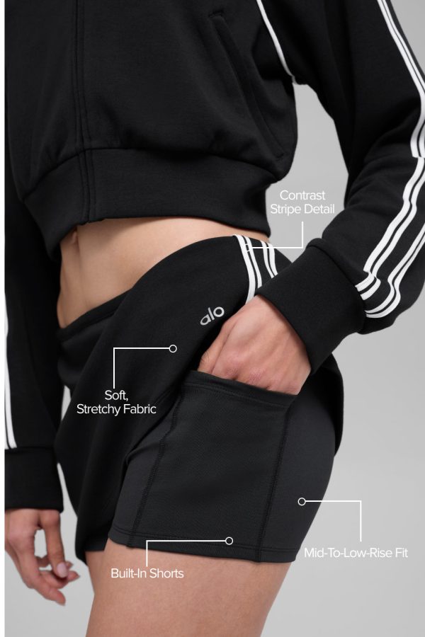 Track Star Mini Skirt ?C Black