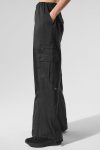Sheer Game Time Wide Leg Jogger ?C Black